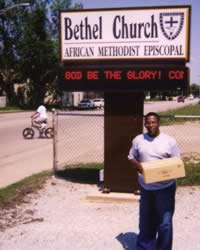 Rev. Sam Williams says "Thanks "